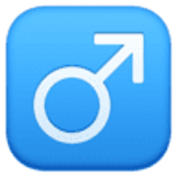 Símbolo de masculino - Facebook