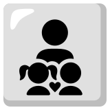 Família: homem, menina e menino - Noto Color Emoji