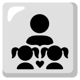 Família: homem, menina e menina - Noto Color Emoji
