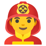 Bombeiro homem - Noto Color Emoji