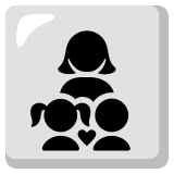 Família: mulher, menina e menino - Noto Color Emoji