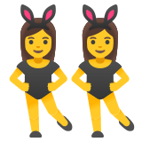 Mulheres com orelhas de coelho - Noto Color Emoji