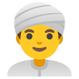 Homem com turbante - Noto Color Emoji