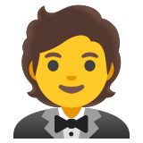 Pessoa de smoking - Noto Color Emoji