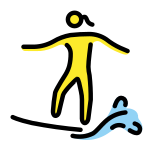 Mulher surfista - OpenMoji