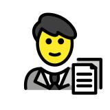 Funcionário de escritório - OpenMoji