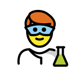 Cientista homem - OpenMoji