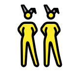 Mulheres com orelhas de coelho - OpenMoji