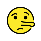 Rosto de mentiroso - OpenMoji