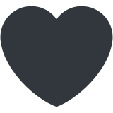 Coração preto - Twitter / X