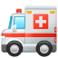 Smiley de ambulância U+1F691 Smiley de ambulância U+1F691