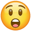 Emoji surpreendido U+1F632 Emoji surpreendido U+1F632