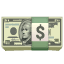 Emoji de notas de dólar U+1F4B5 Emoji de notas de dólar U+1F4B5