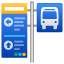 Emoji de parada de ônibus U+1F68F Emoji de parada de ônibus U+1F68F