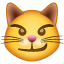 Carinha de gato ousado U+1F63C Carinha de gato ousado U+1F63C