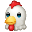 Emoji carinha galinha U+1F414