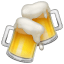Emoji canecas de cerveja U+1F37B Emoji canecas de cerveja U+1F37B