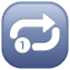 Símbolo de repetição U+1F502 Símbolo de repetição U+1F502