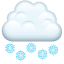 Emoji de neve caindo U+1F328