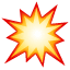 Emoji explosão U+1F4A5 Emoji explosão U+1F4A5