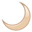 Lua crescente U+1F319 Lua crescente U+1F319