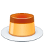 Smiley de pudim U+1F36E