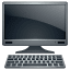 Emoji computador de mesa U+1F5A5 Emoji computador de mesa U+1F5A5