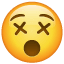 Emoji olhos X U+1F635 Emoji olhos X U+1F635