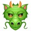 Emoji de cabeça de dragão U+1F432
