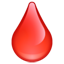 Rosto sorridente de sangue U+1FA78 Rosto sorridente de sangue U+1FA78