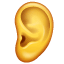Emoji orelha U+1F442 Emoji orelha U+1F442