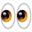 Emoji olhos U+1F440 Emoji olhos U+1F440