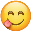 Carinha comendo algo delicioso U+1F60B