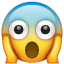 Emoji congelado de medo U+1F631