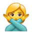 Emoji braço x U+1F645 Emoji braço x U+1F645