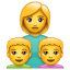 mãe filhos emoji U+1F469 U+1F466 U+1F466
