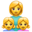 mãe filha smiley U+1F469 U+1F467 U+1F467 mãe filha smiley U+1F469 U+1F467 U+1F467