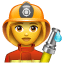 bombeira emoji U+1F469 U+1F692