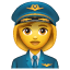 piloto mulher whatsapp U+1F469 U+2708 piloto mulher whatsapp U+1F469 U+2708