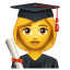 mulher estudante whatsapp U+1F469 U+1F393