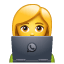 mulher com laptop emoji U+1F469 U+1F4BB mulher com laptop emoji U+1F469 U+1F4BB