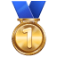 Medalha de primeiro lugar U+1F947 Medalha de primeiro lugar U+1F947