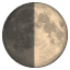 Emoji da lua quarto crescente U+1F313