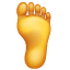 Pé emoji U+1F9B6 Pé emoji U+1F9B6