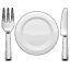 Emoji de utensílios para mesa U+1F37D Emoji de utensílios para mesa U+1F37D