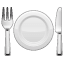 Emoji de utensílios para mesa U+1F37D