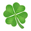 Emoji trevo de quatro folhas U+1F340