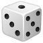 Emoji dados U+1F3B2 Emoji dados U+1F3B2