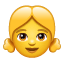 Emoji menina U+1F467 Emoji menina U+1F467