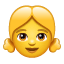 Emoji menina U+1F467